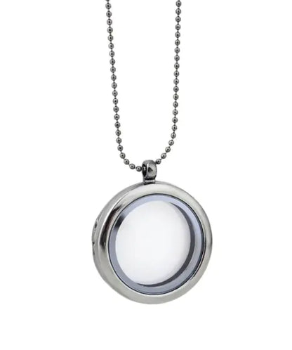 Round Glass Pendant Necklace