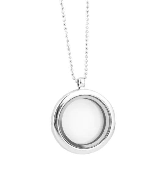 Round Glass Pendant Necklace