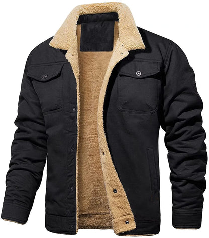 Men's Fleece-Lined Hooded Overalls