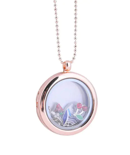 Round Glass Pendant Necklace
